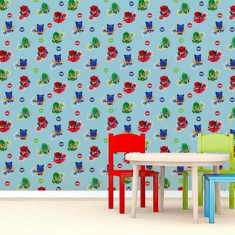 PJ Masks Characters Premium Gloss Vinyl Wallpaper Extra Image 1